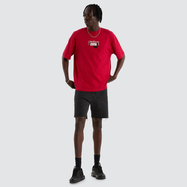 Luck Street Fit Tee Chilli Red