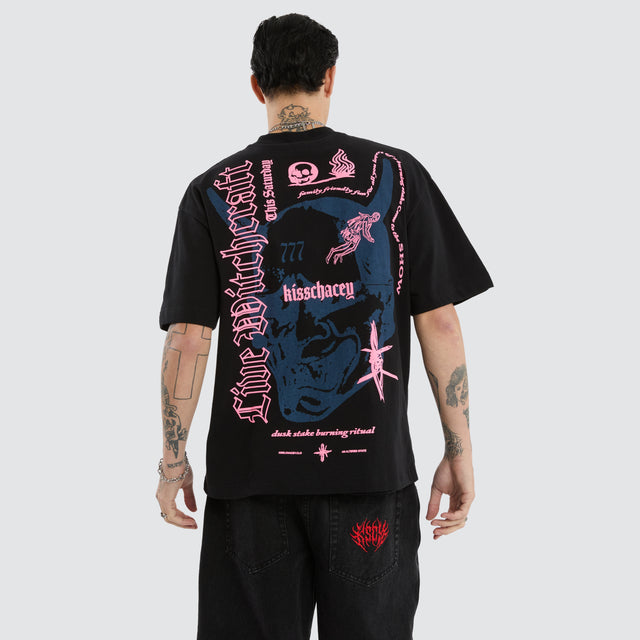 Witchcraft Heavy Street Tee Jet Black