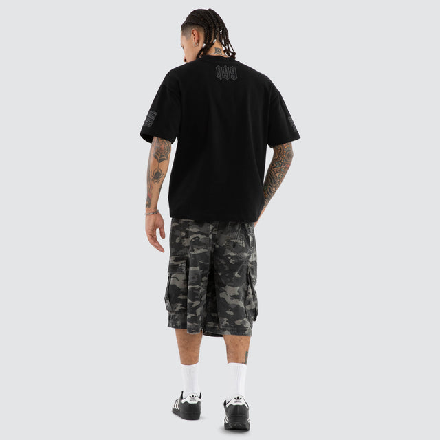 Posse Loopback Street Tee Jet Black