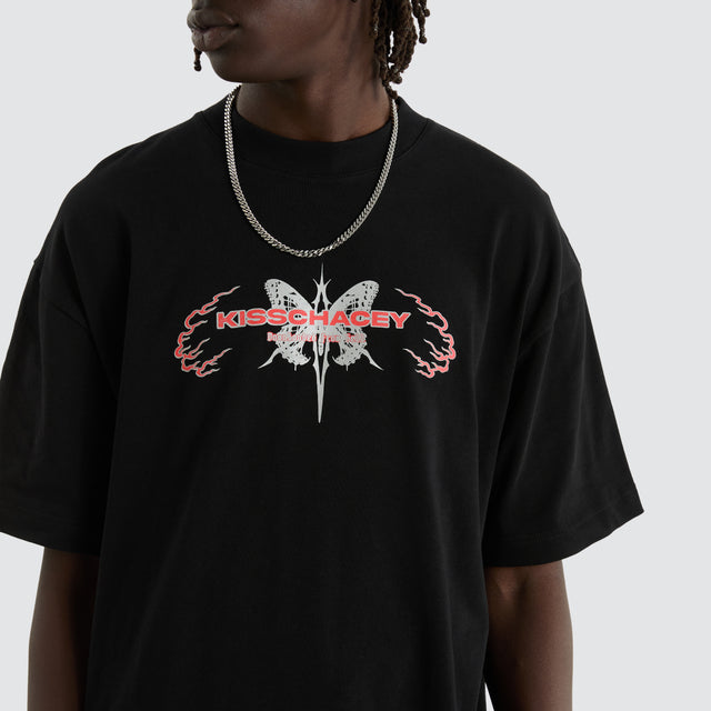 Serpent Street Tee Jet Black