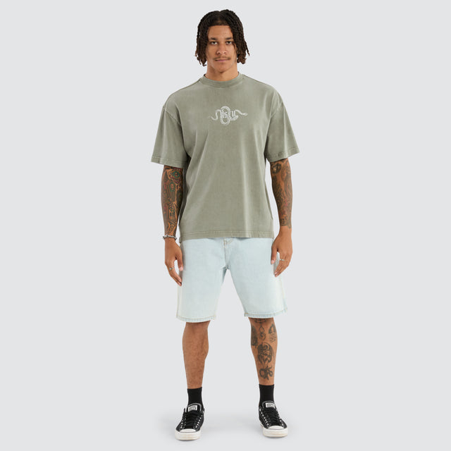 Slither Street Tee Mineral Dusty Olive