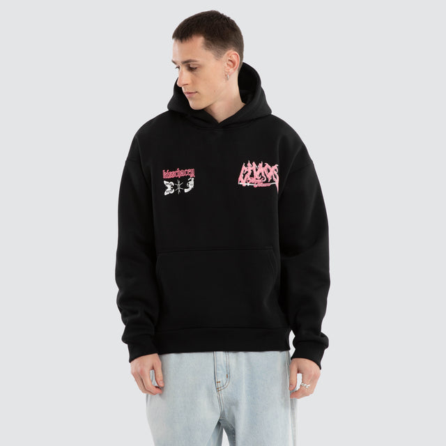 Katana Oversized Hoodie Jet Black