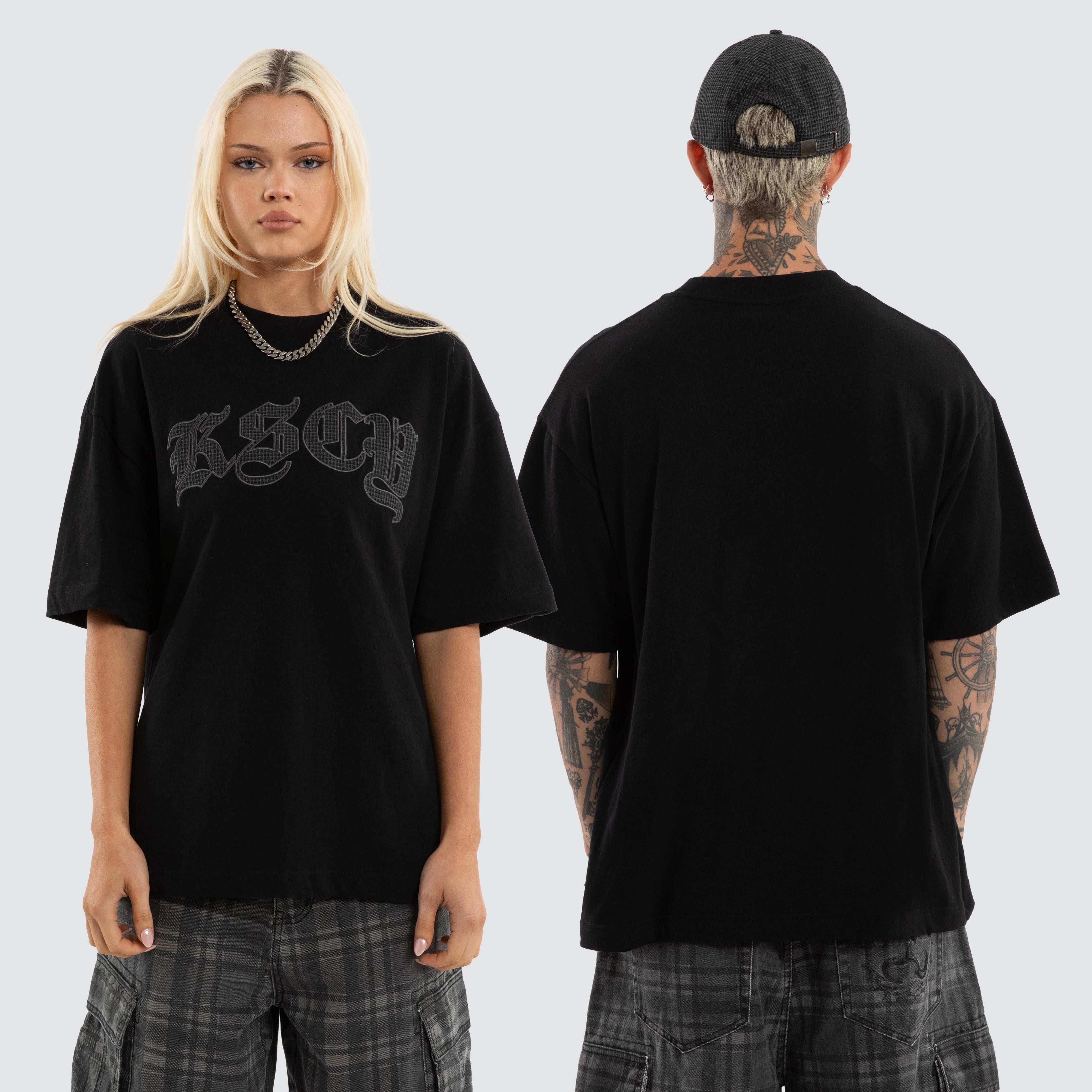 KSCY Cheque Street Tee in Black | Neverland Store