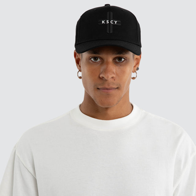 Cross Cap Jet Black