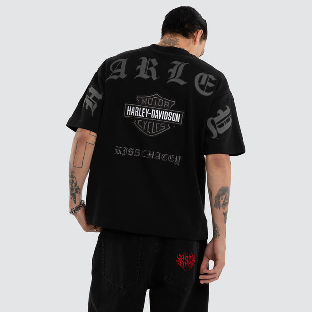 Outlaw Loopback Street Tee Jet Black