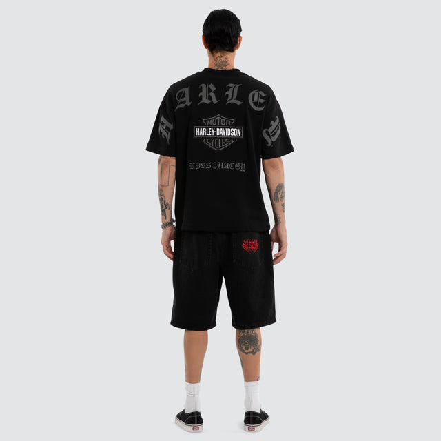 Outlaw Loopback Street Tee Jet Black