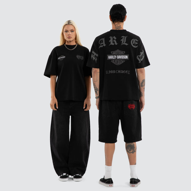 Outlaw Loopback Street Tee Jet Black