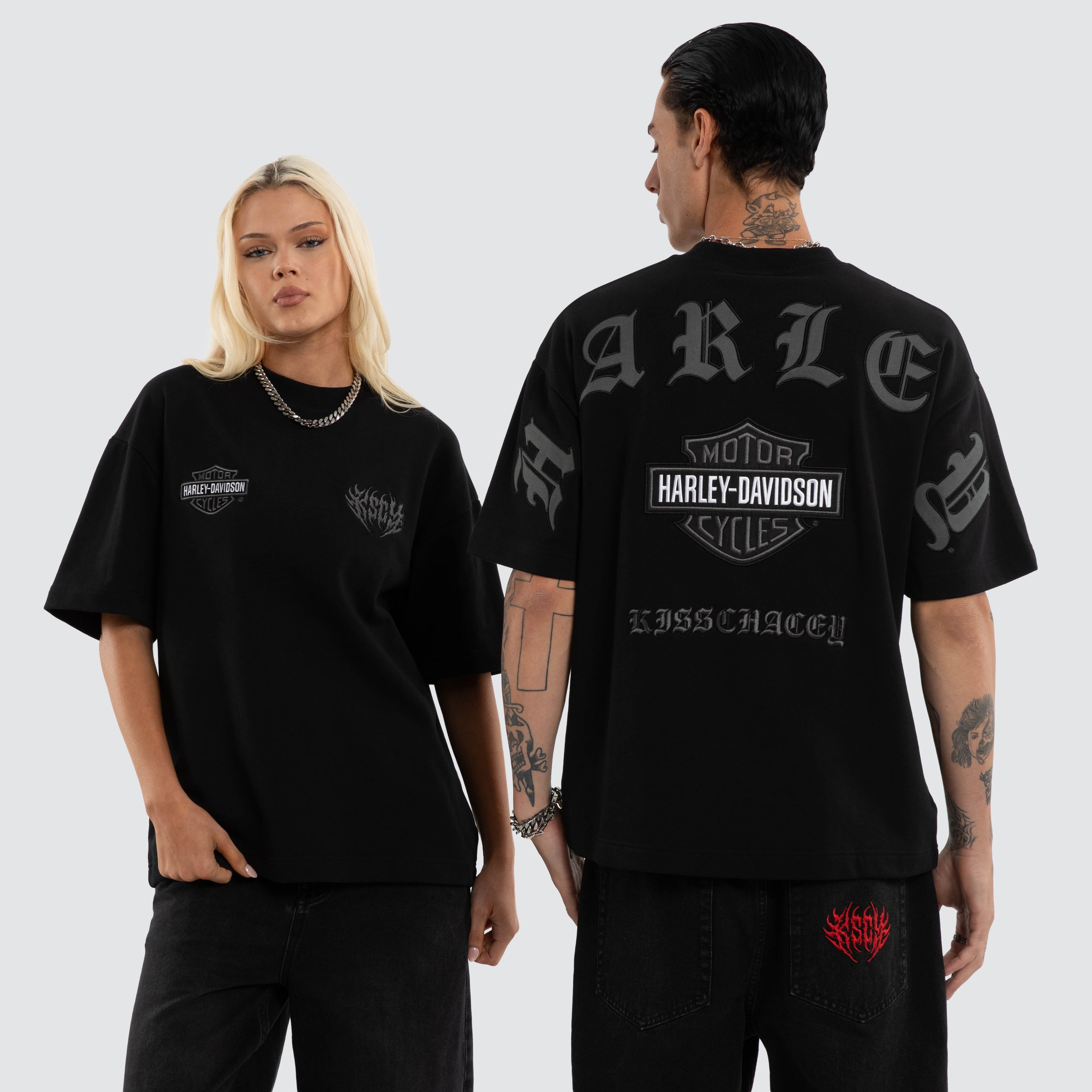 Harley-Davidson x KSCY Outlaw Loopback Street Tee in Black