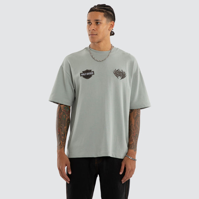 Outlaw Loopback Street Tee Limestone
