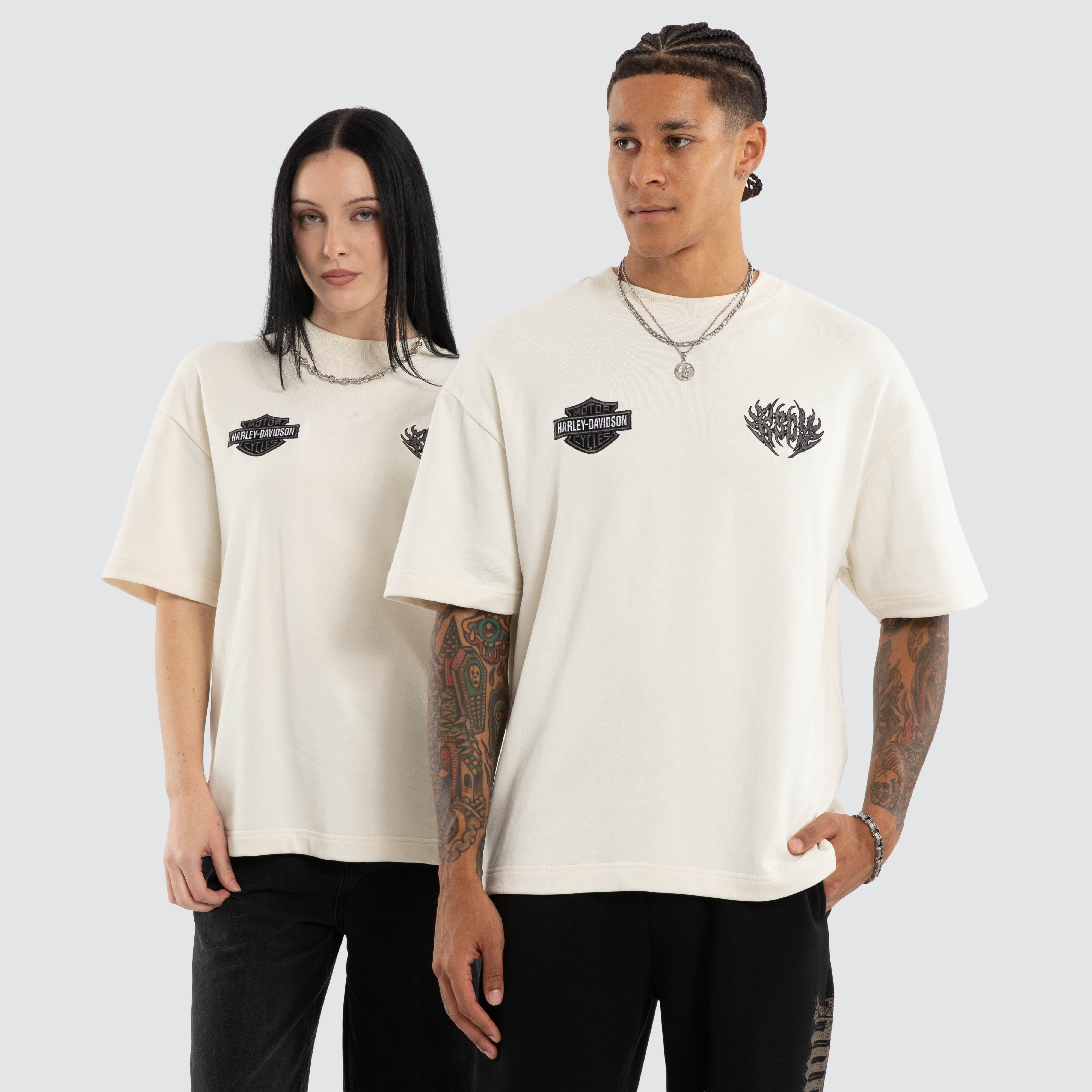 Harley-Davidson x KSCY Outlaw Loopback Street Tee Cream