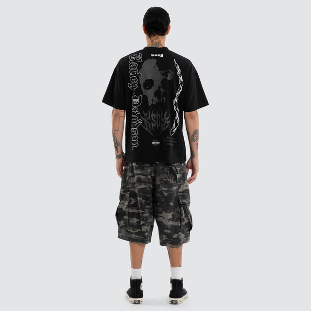 Burnout Street Tee Anthracite Black