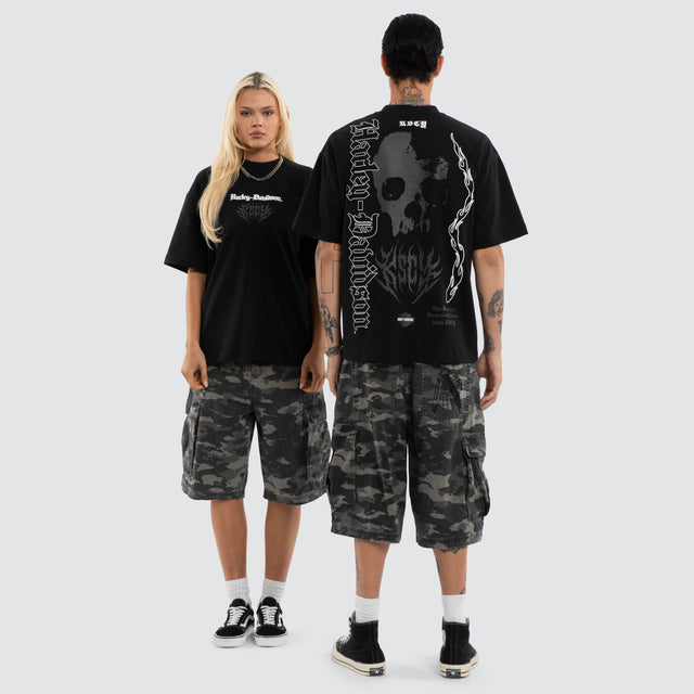 Burnout Street Tee Anthracite Black