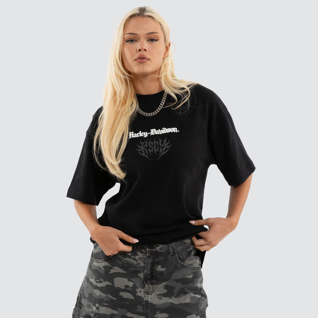 Burnout Street Tee Anthracite Black