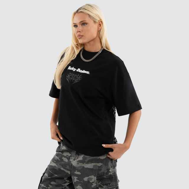 Burnout Street Tee Anthracite Black