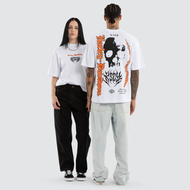 Burnout Street Tee Optical White