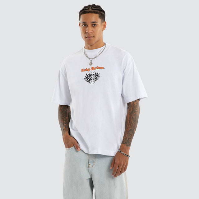 Burnout Street Tee Optical White