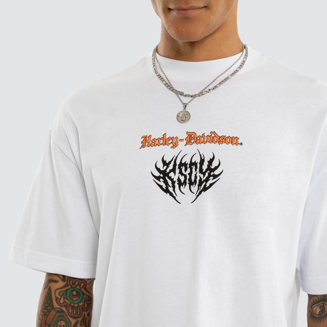 Burnout Street Tee Optical White