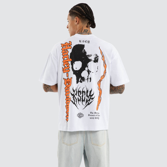 Burnout Street Tee Optical White