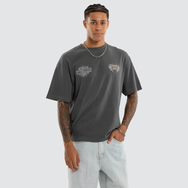 Resurgence Street Tee Pigment Charcoal