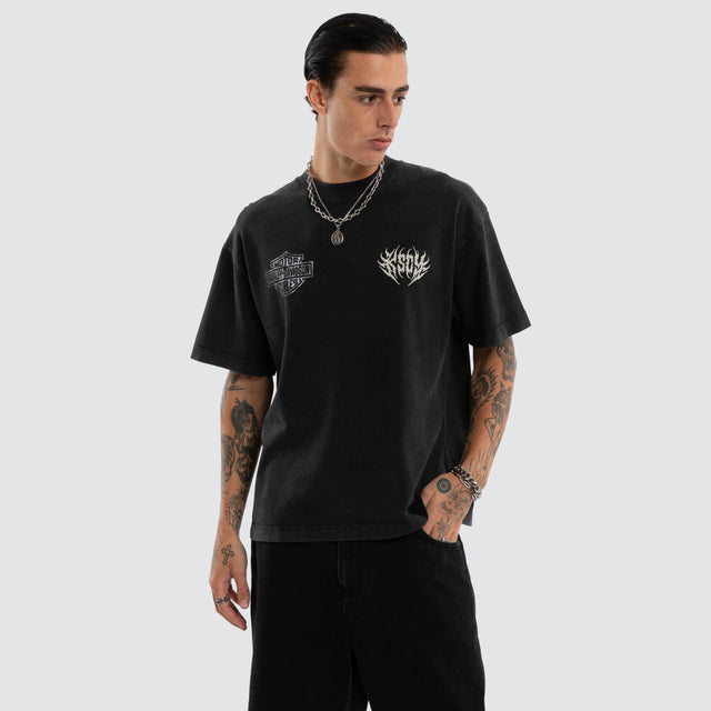 Resurgence Street Tee Snow Black