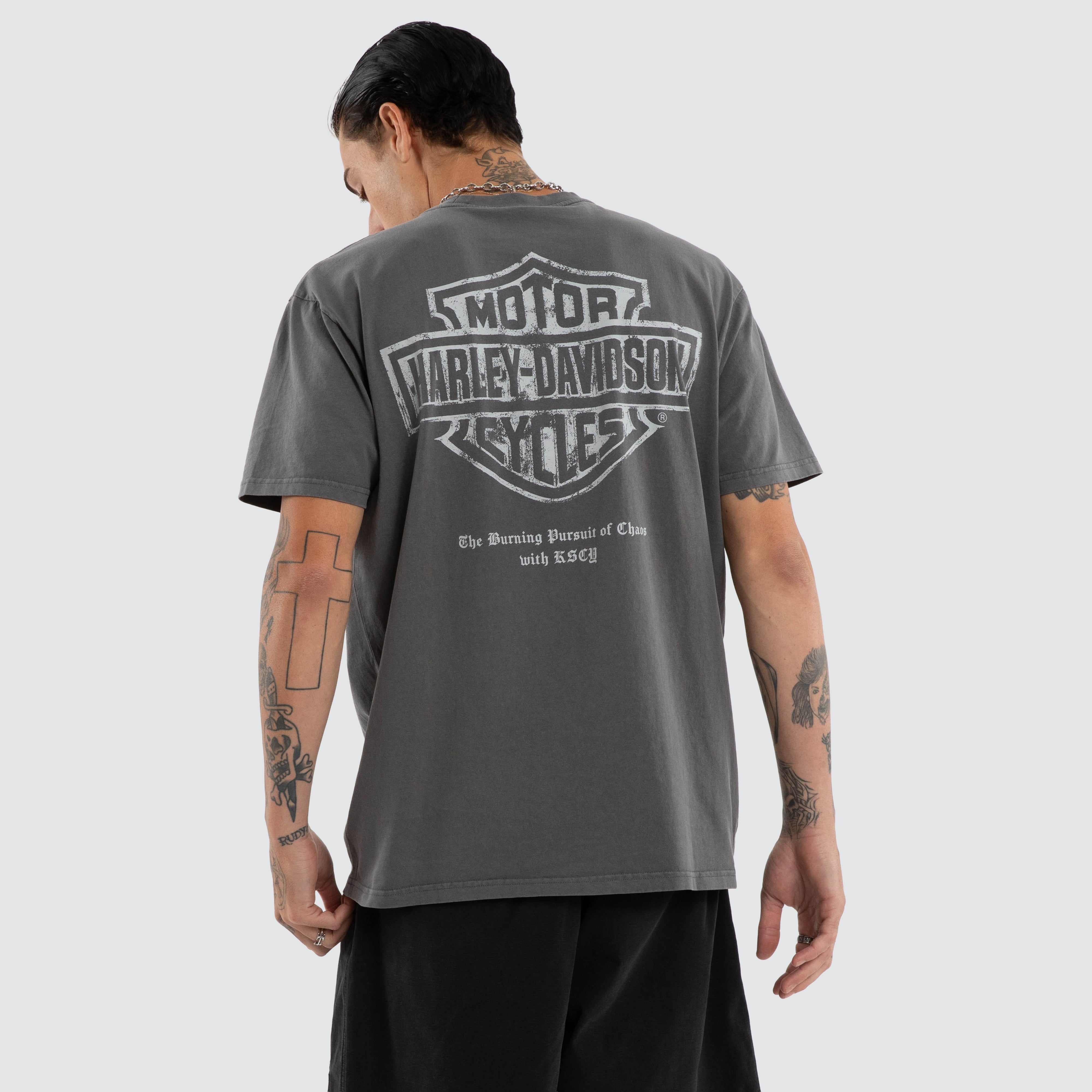 Harley-Davidson x KSCY Edmile Standard Tee in Black | Neverland Store