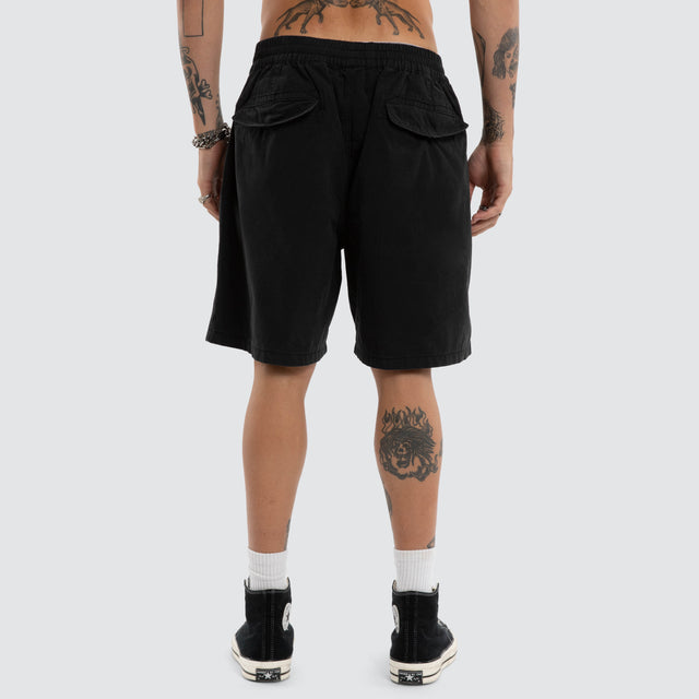 Liberator Mosh Baggy Shorts Jet Black
