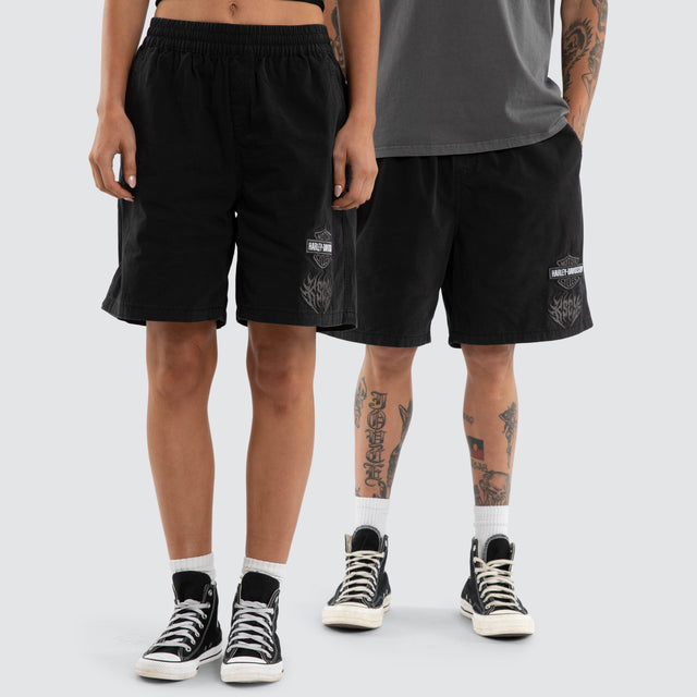 Liberator Mosh Baggy Shorts Jet Black