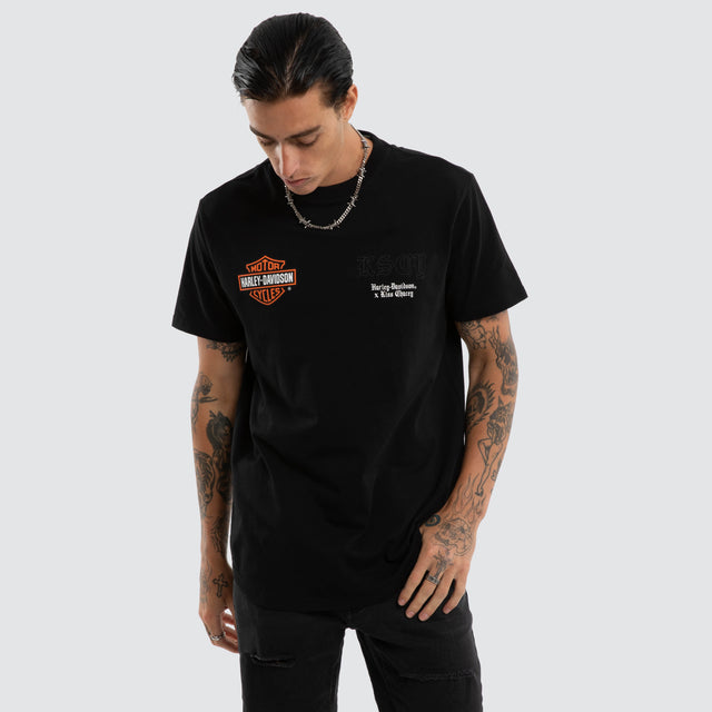 Kickstand Dual Curved Tee Jet Black