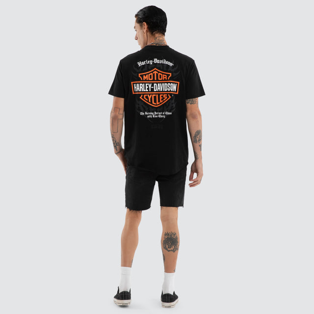 Kickstand Dual Curved Tee Jet Black