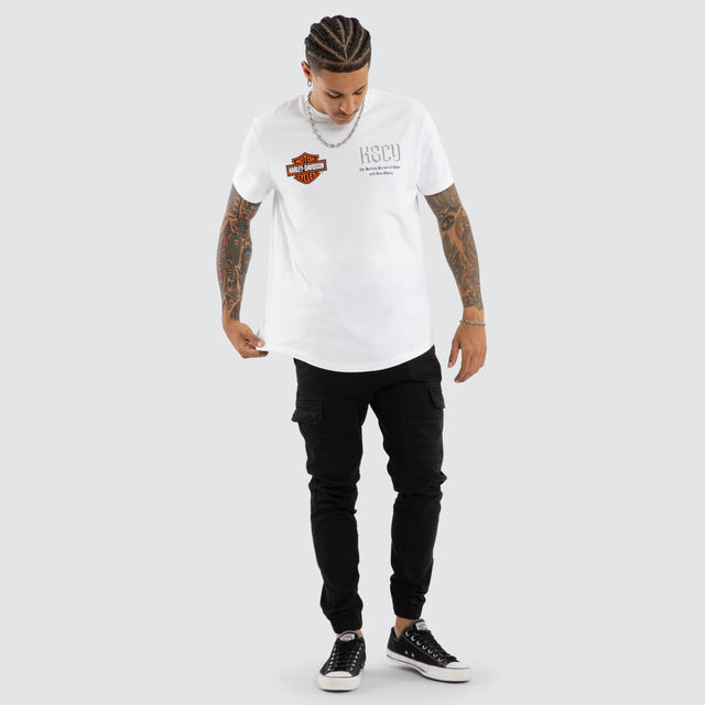 Suspension Dual Curved Tee Optical White