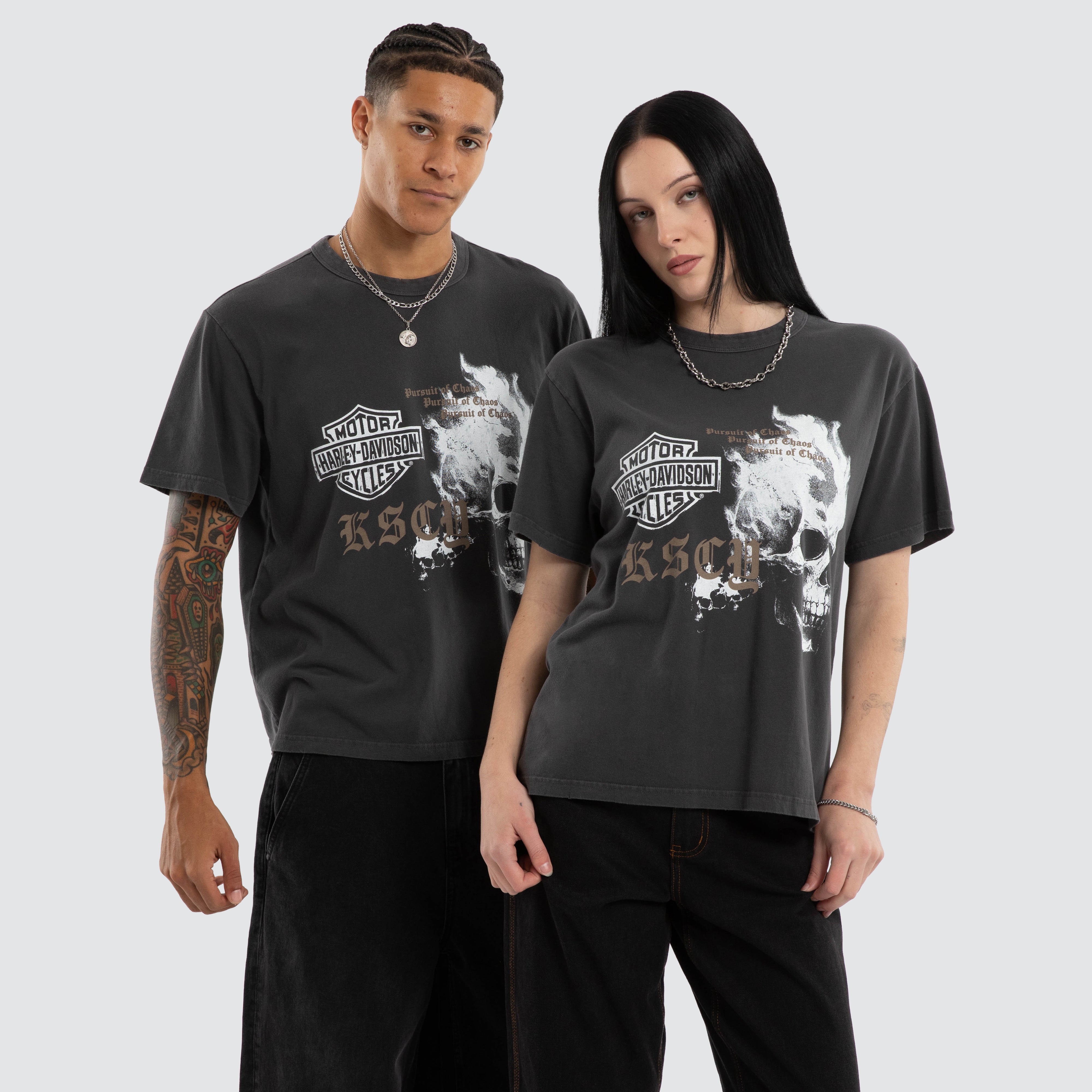 Harley-Davidson x KSCY Road Rocker Tee Grey | Neverland Store