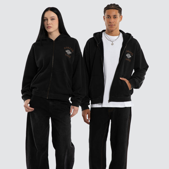 Access Street Zip Hoodie Jet Black