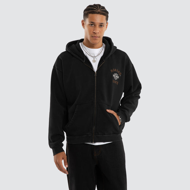 Access Street Zip Hoodie Jet Black