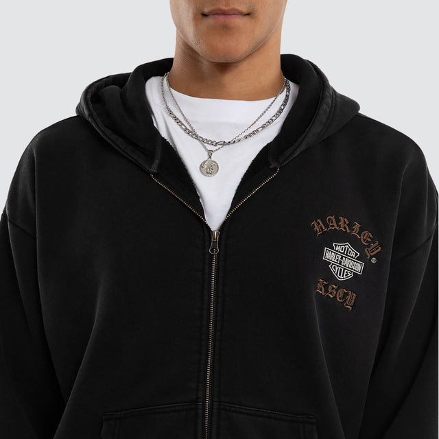 Access Street Zip Hoodie Jet Black