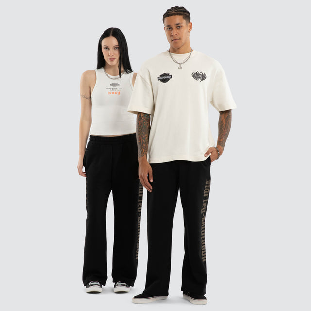 Twin Razor Trackpant Jet Black