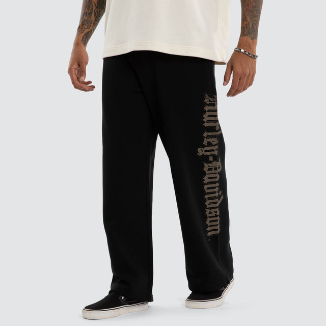 Twin Razor Trackpant Jet Black