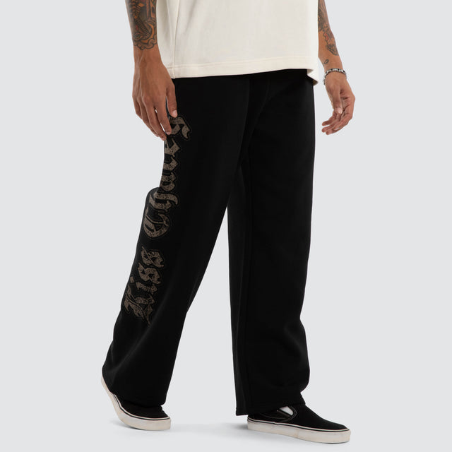 Twin Razor Trackpant Jet Black