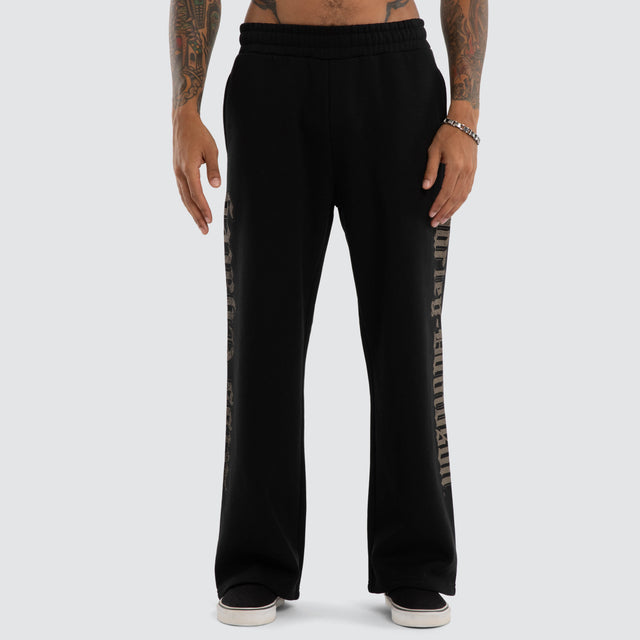 Twin Razor Trackpant Jet Black