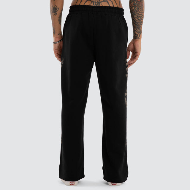 Twin Razor Trackpant Jet Black
