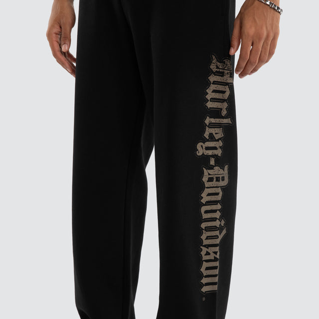 Twin Razor Trackpant Jet Black