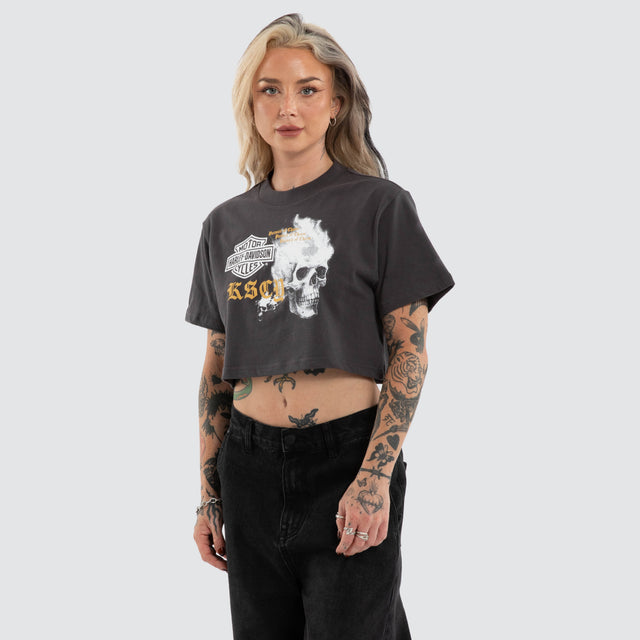 Engine Crop Tee Asphalt