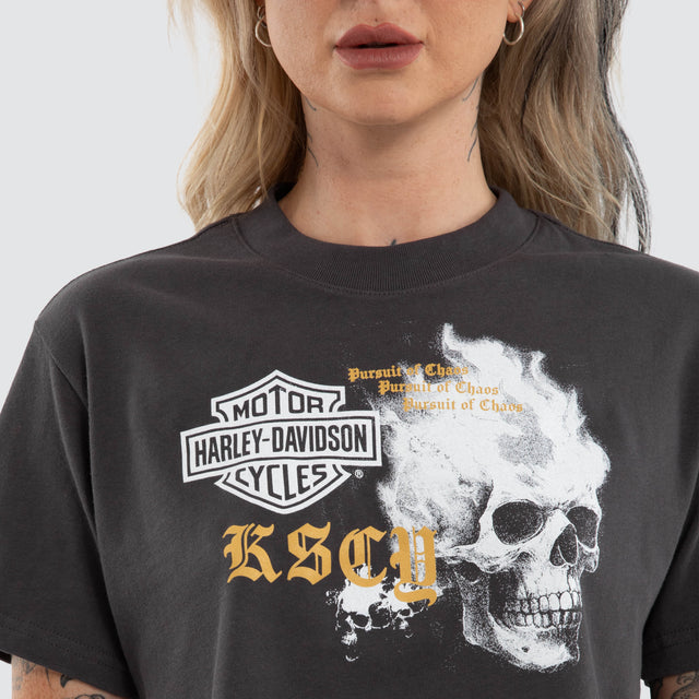 Engine Crop Tee Asphalt