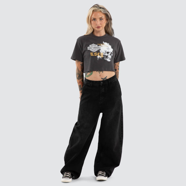 Engine Crop Tee Asphalt