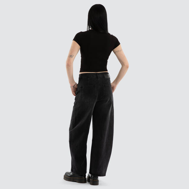Polished Baby Tee Jet Black