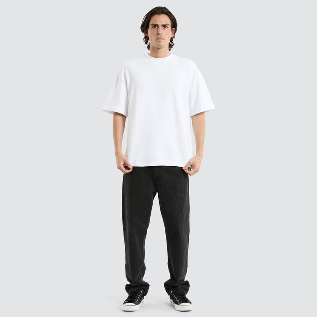 Cassius Loopback Street Tee Optical White