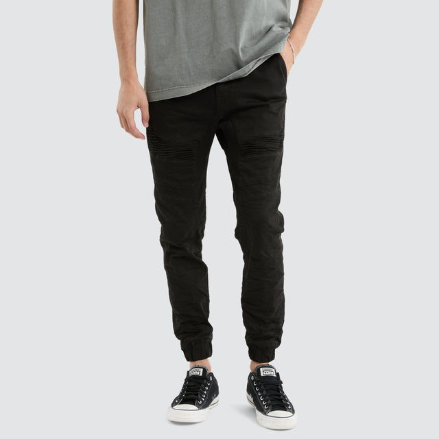 Spectra Denim Jogger Pants Black