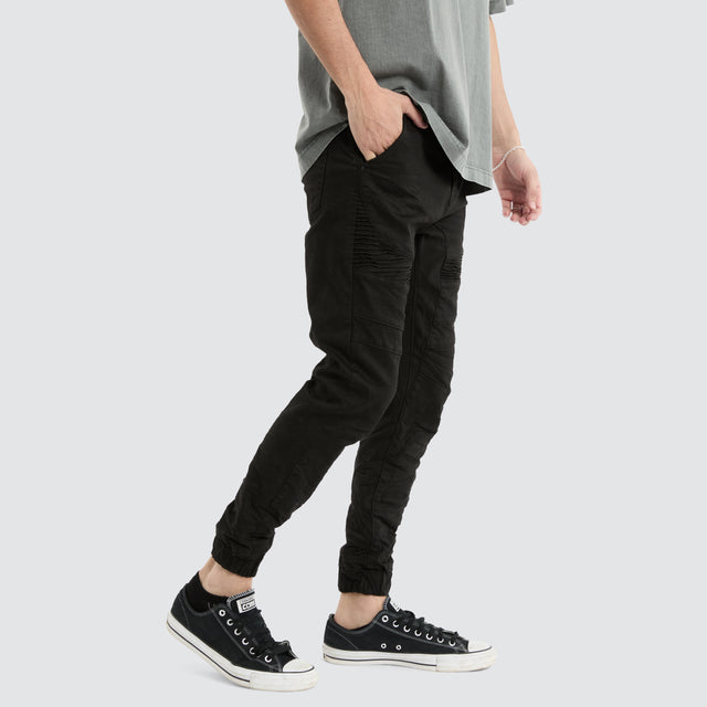 Spectra Denim Jogger Pants Black