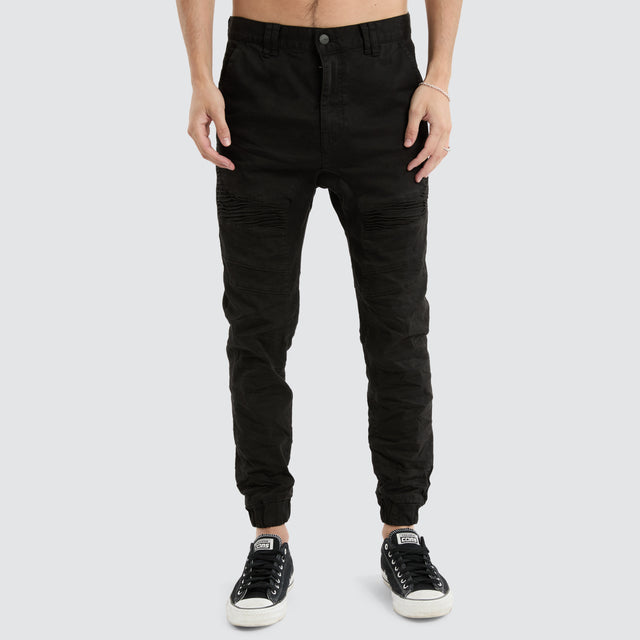 Spectra Denim Jogger Pants Black