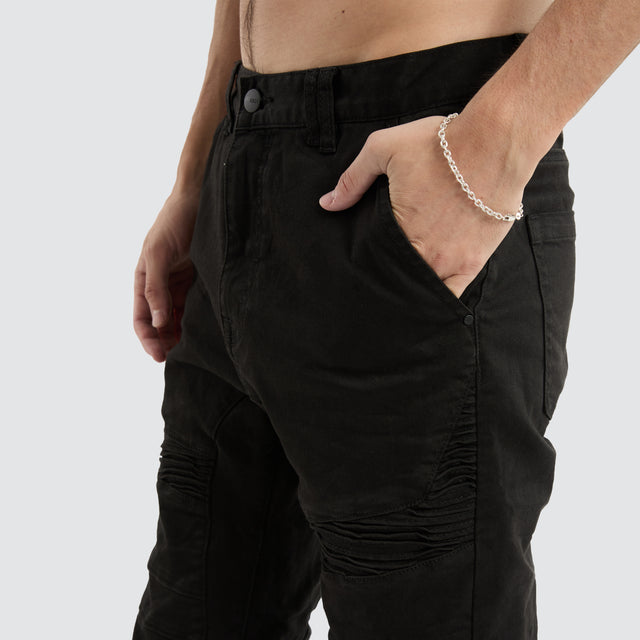 Spectra Denim Jogger Pants Black