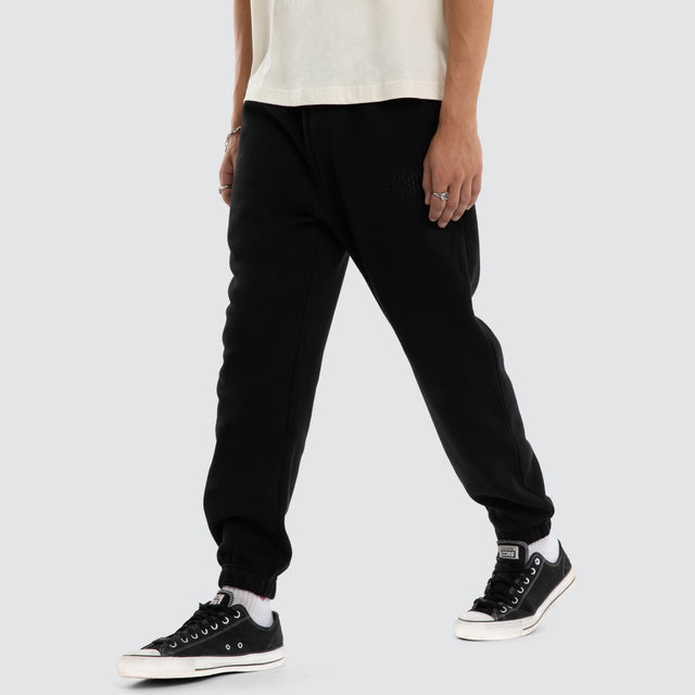 Frenzy Trackpant Jet Black